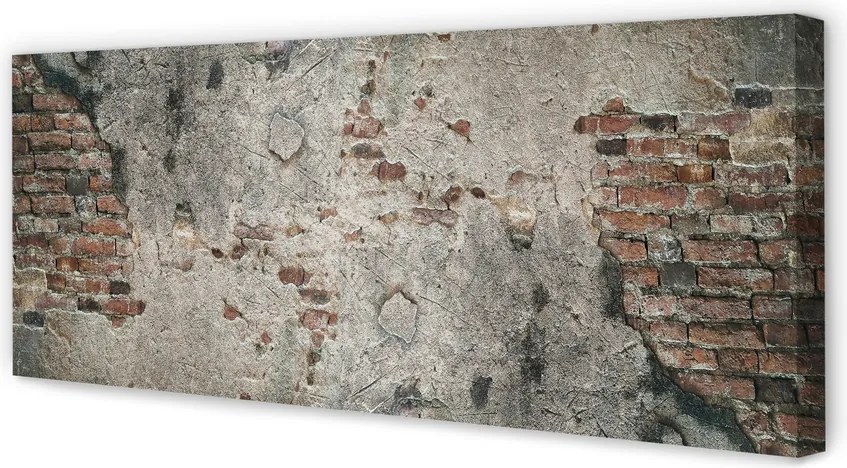 Obraz canvas na ścianę Ściana Z Cegły I Kamienia