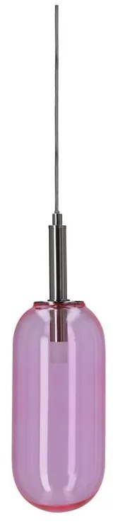 Fioletowa lampa wisząca LED ze szklanym kloszem ø 13 cm Fiuggi – Candellux Lighting