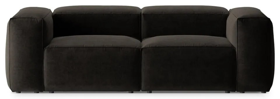 Czarna sofa 224 cm Bergamo – Cosmopolitan Design