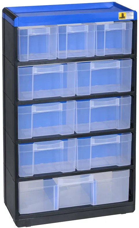 Plastikowy organizer z szufladkami VarioPlus Pro 53/21, 10 szufladek
