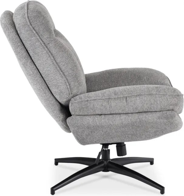 Fotel Wypoczynkowy Obrotowy MESA do Salonu Szary Nowoczesny