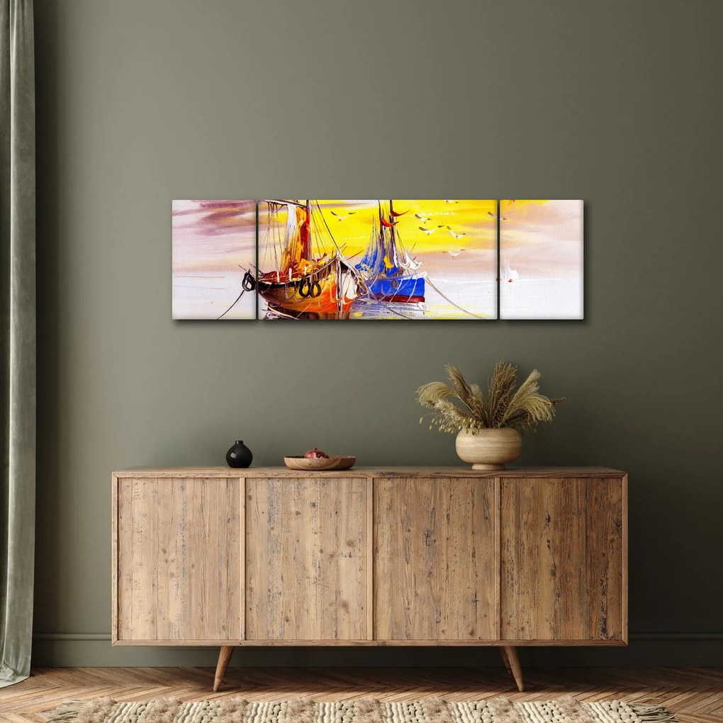 Obraz - Obraz statku (170x50 cm)
