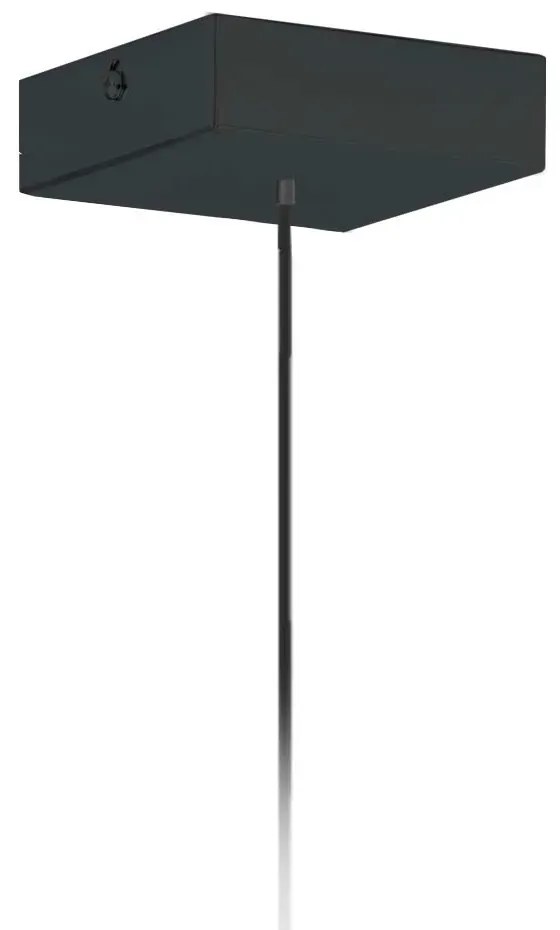 Geometryczna lampa wisząca na czarnym stelażu - A4-T75