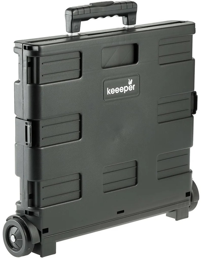 Keeeper Składany wózek na zakupy Olli 65 l Czarny, 65 l