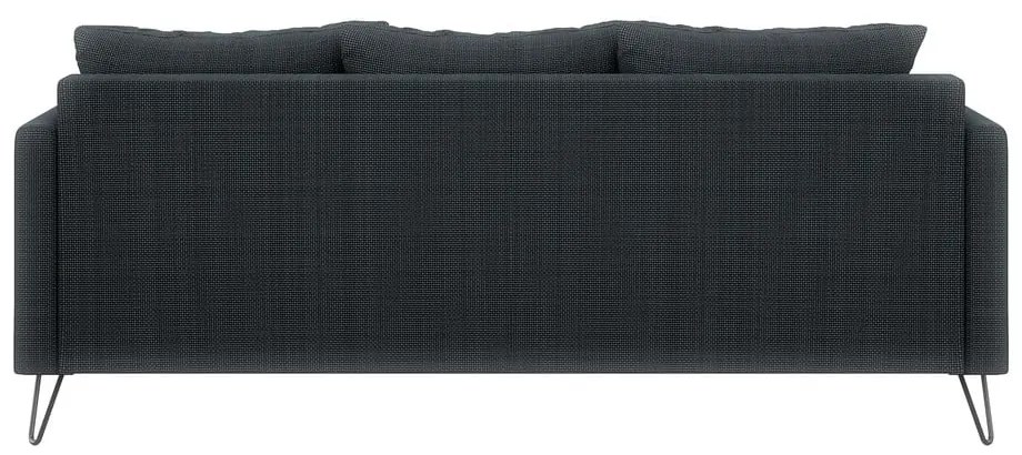 Ciemnoszara sofa z tkaniny szenilowej 200 cm Freya – Ropez