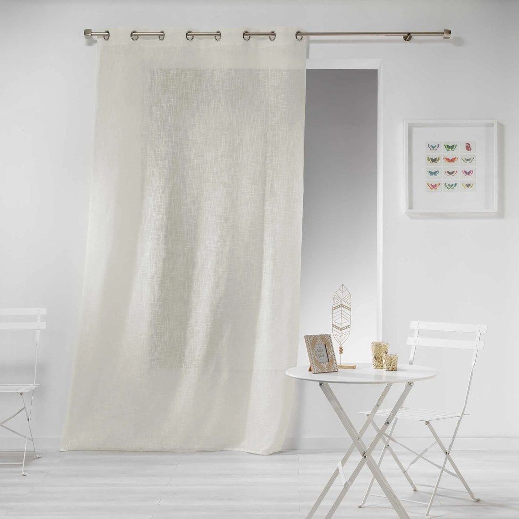Firana do salonu z efektem lnu 140 x 240 cm, HALTONA
