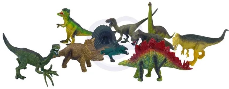 Woopie zestaw figurki dinozaury 16 el. + mata + kuferek