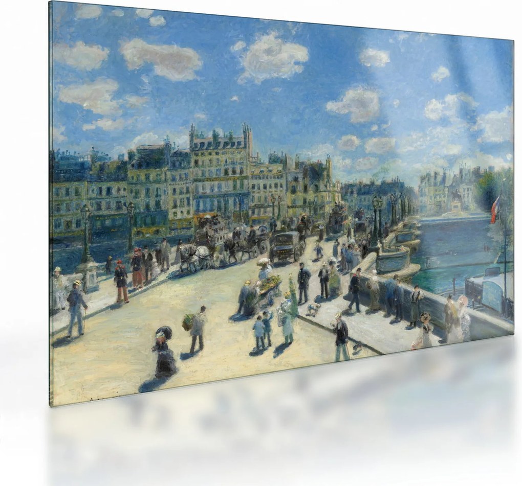 Obraz na szkle - Auguste Renoir, Pont Neuf, Paris, reprodukcje (70x50 cm)