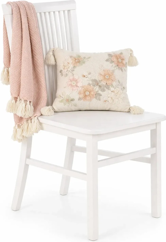 Białe Krzesło Drewniane W Stylu Klasycznym T3-T28