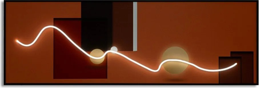 Obraz drukowany na płótnie z ramą w zestawie 50x150 cm LED – Mauro Ferretti