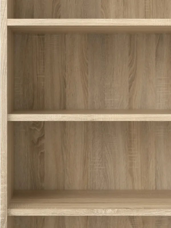 Wysoki regał biurowy Prima 5 dąb sonoma