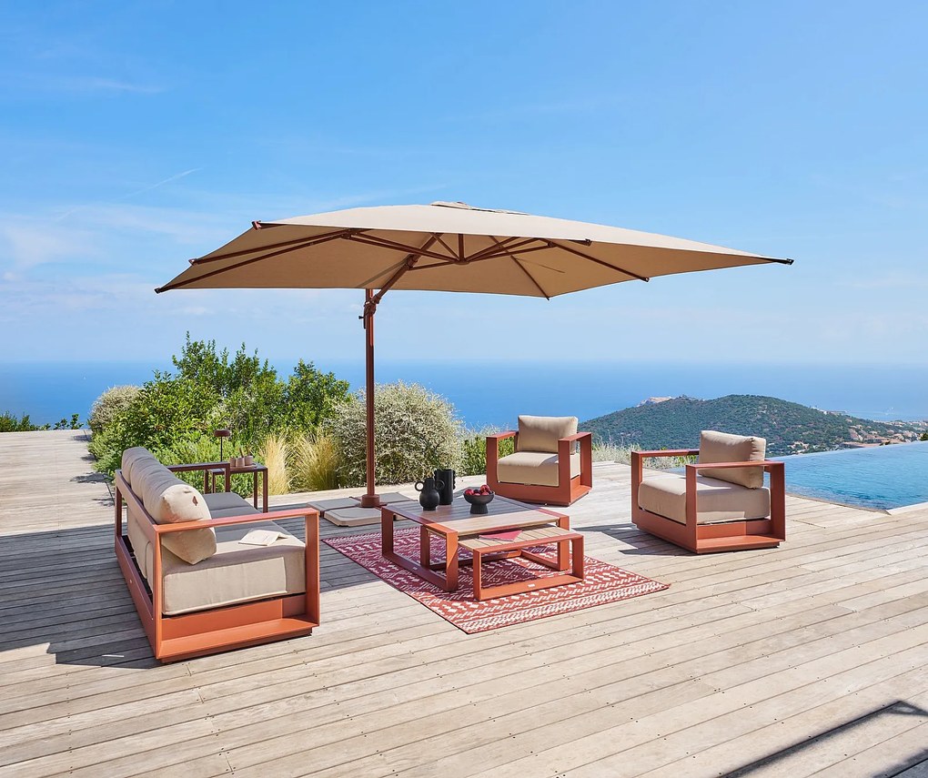 Zestaw aluminiowy dla 5 osób MADRID NEW (terakotowy)