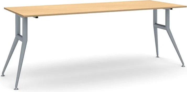 Stół konferencyjny do biura WIDE, 220x80 cm, buk