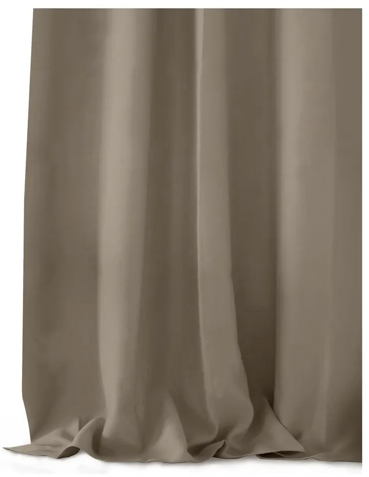 Szarobeżowa zasłona zaciemniająca 140x245 cm Eyelets – Restilo