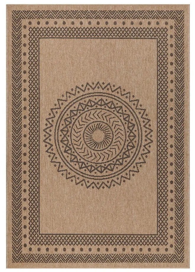 Czarno-naturalny dywan odpowiedni na zewnątrz 120x170 cm Dhaka – Ayyildiz Carpets