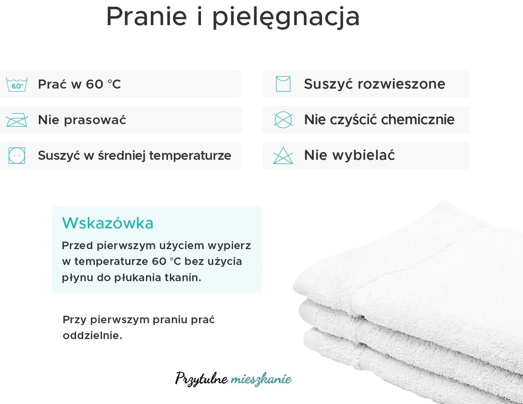Ręcznik Classic czarny 30x30 cm, 100% bawełna