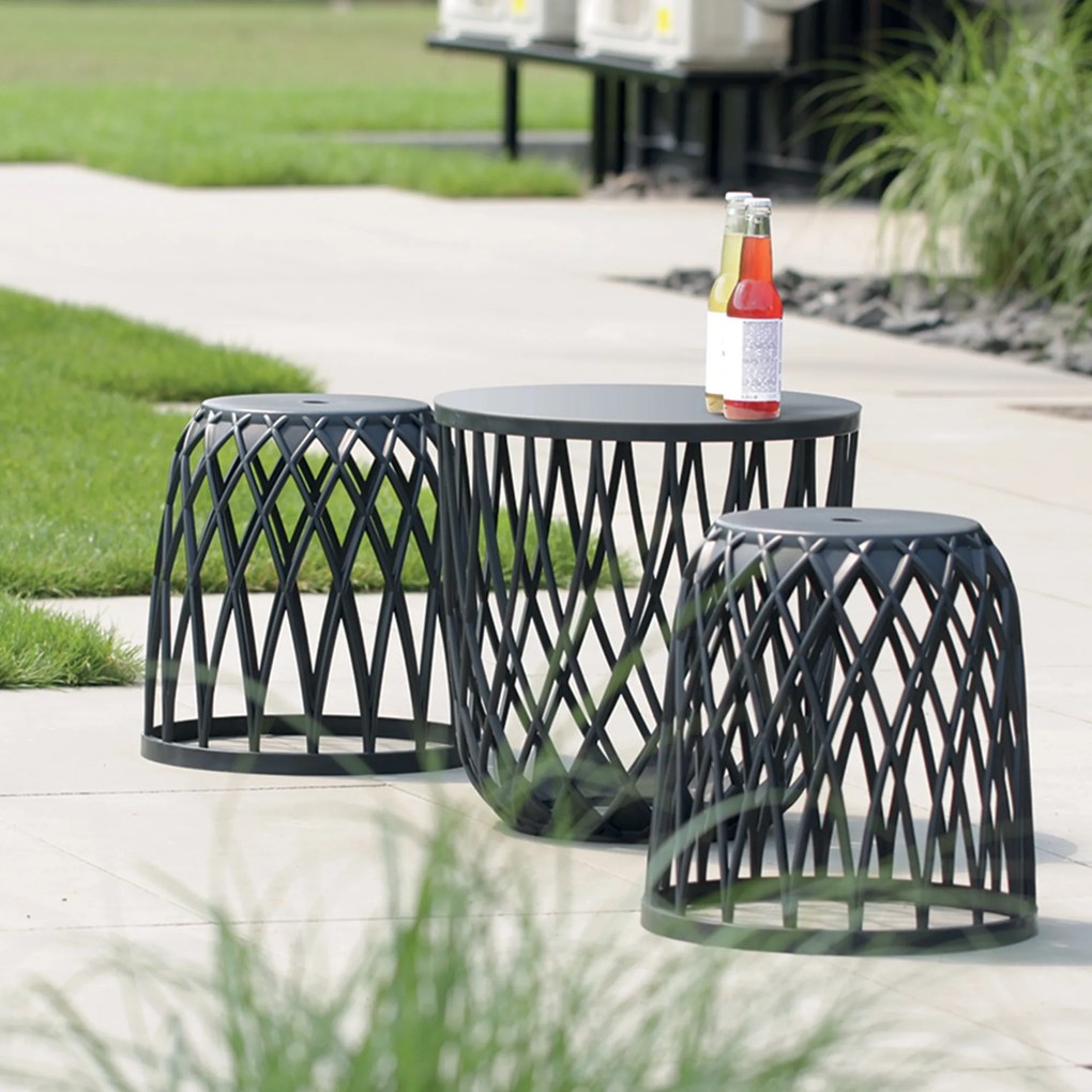 Stolik kawowy z miejscem do przechowywania Uniqubo 55 l antracytowy PROSPERPLAST