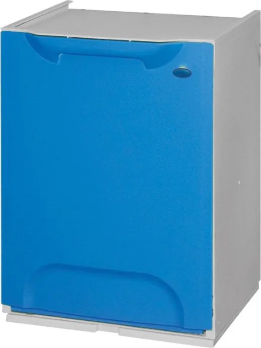 Plastikowy kosz na śmieci segregowane, 20 L, niebieski