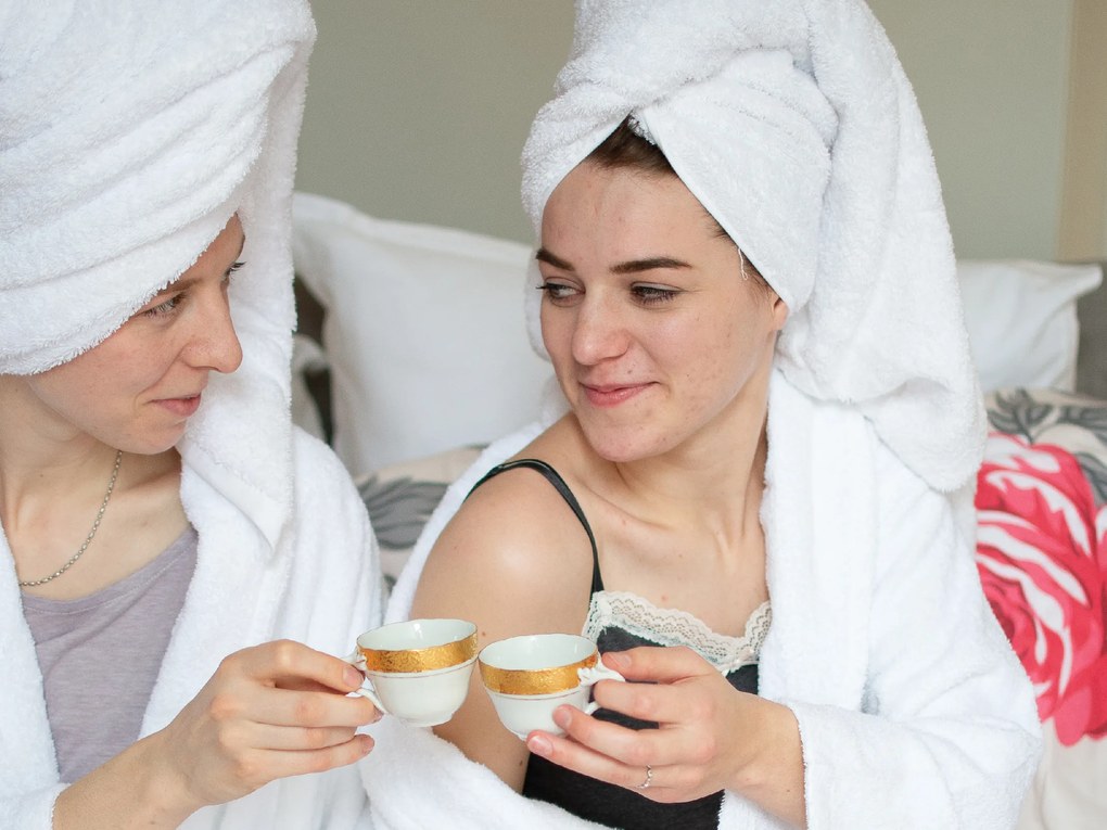 Szlafrok frotte Deluxe biały Wielkość: XL