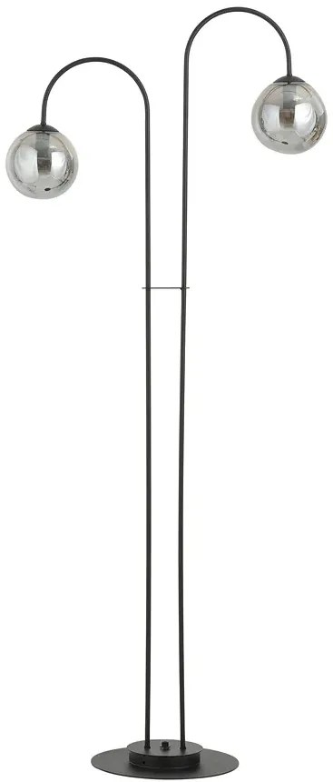Loftowa lampa podłogowa z grafitowymi kloszami - 3X D117 N8-G02