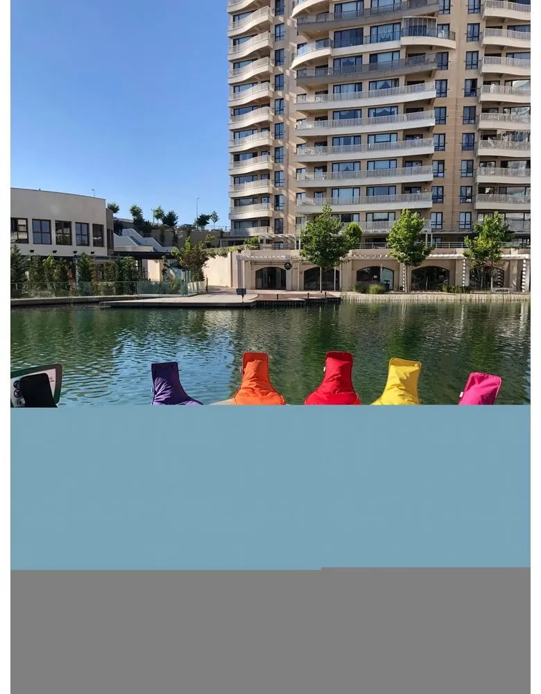 Czerwony ogrodowy worek do siedzenia Aktif – Floriane Garden