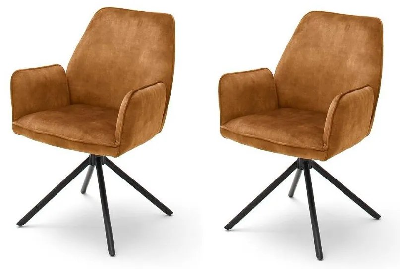 Krzesło do jadalni NEXORO, 1 szt., pomarańczowe