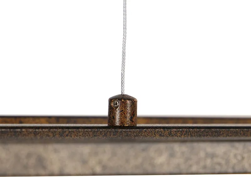 Industrialna lampa wisząca rdzawo-brązowa 4-światłowa - Cage