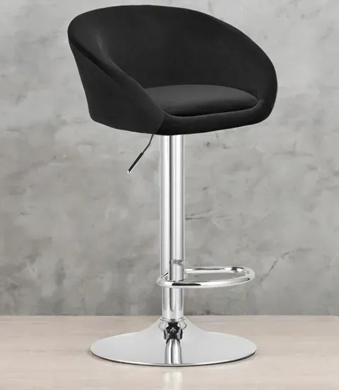 Czarny hoker barowy C6-L21