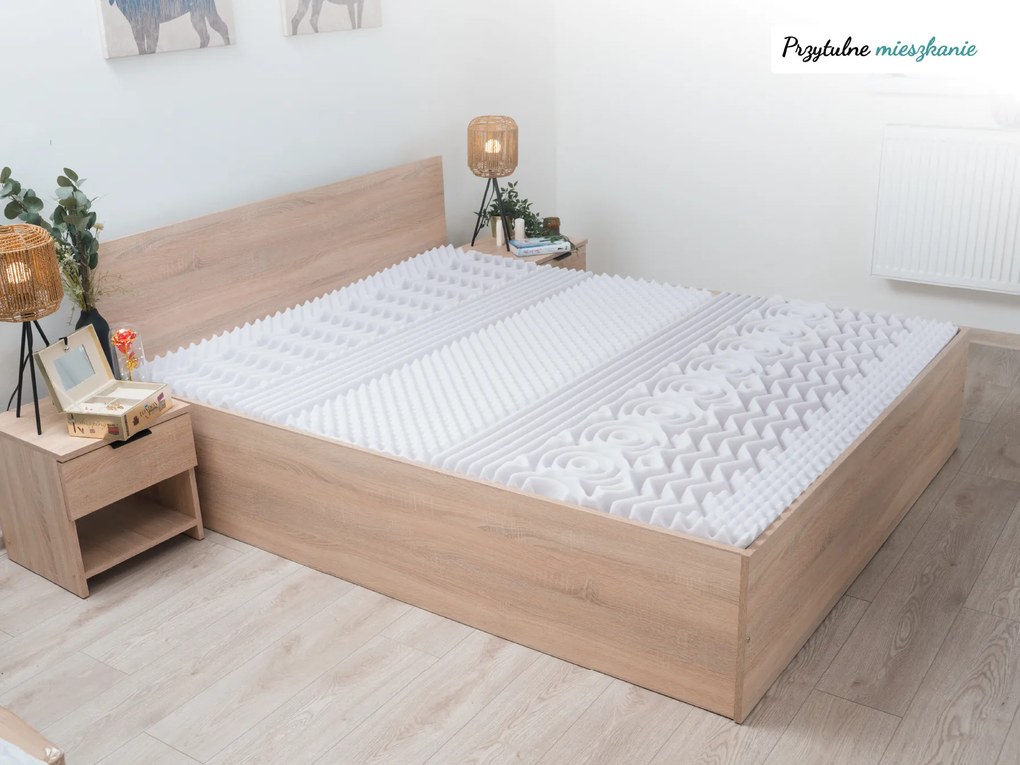 Materac piankowy DELUXE 160 x 200 cm Ochrona materaca: W TYM ochraniacz na materac