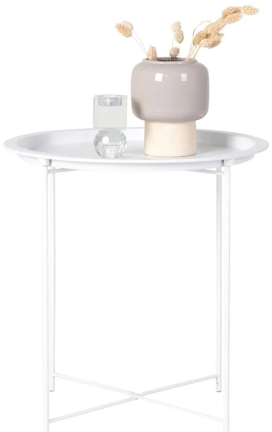 Metalowy okrągły stolik ø 47 cm Bastia – House Nordic