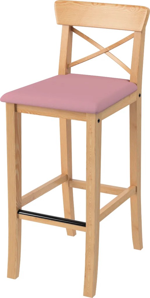 Pokrowiec na krzesło barowe Ingolf z tapicerowanym siedziskiem