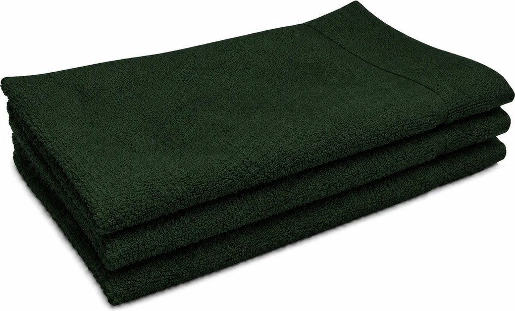 Ręcznik Classic mały ciemnozielony 30x50 cm, 100% bawełna