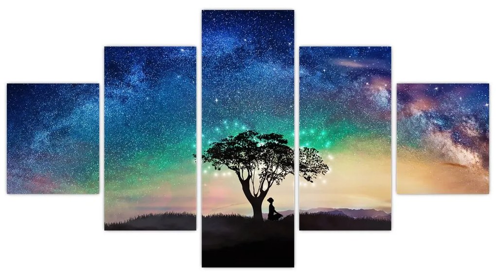Obraz - Odpoczynek pod gwiazdami (125x70 cm)