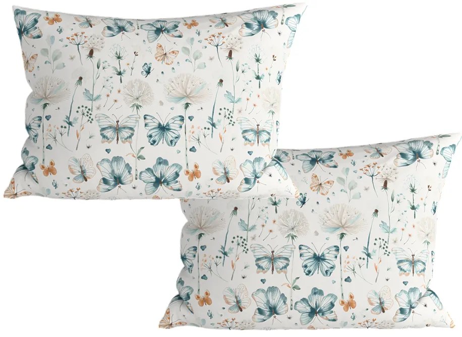 Zestaw 2 sztuk dekoracyjnych poszewek na poduszkę ELIVINE 40x60 cm, biała