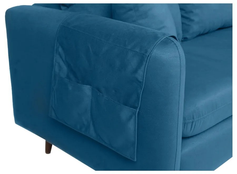 Niebieska sofa 215 cm Sofia – Balcab Home
