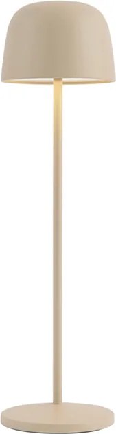 Lampa stołowa beżowa z możliwością ładowania LED ze stacją ładującą IP65 - Raika