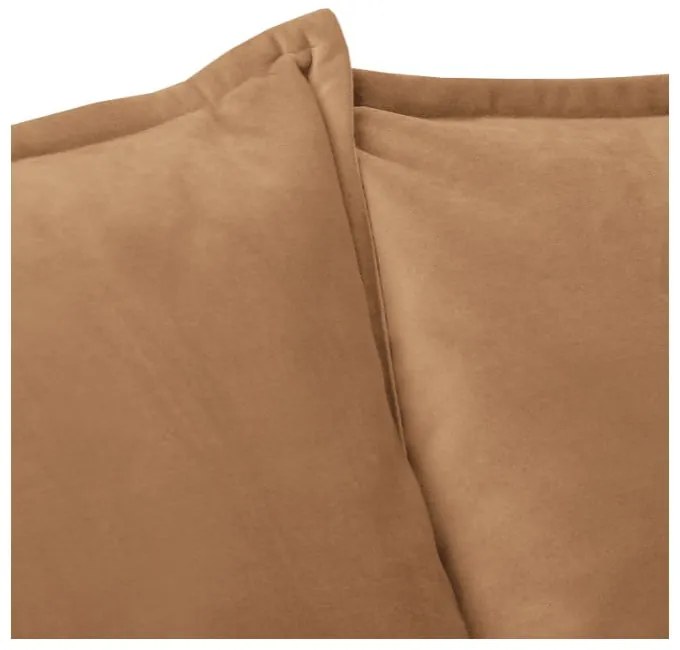 Brązowa aksamitna sofa 138 cm Juli – Ropez