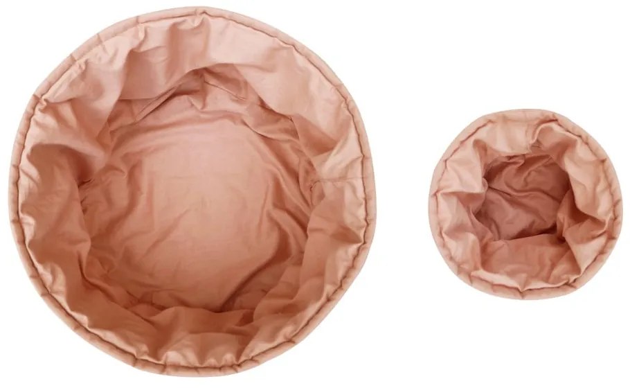 Jasnoróżowe tekstylne pojemniki dziecięce zestaw 2 szt. ø 30x20 cm Bambie Vintage Nude – Lorena Canals