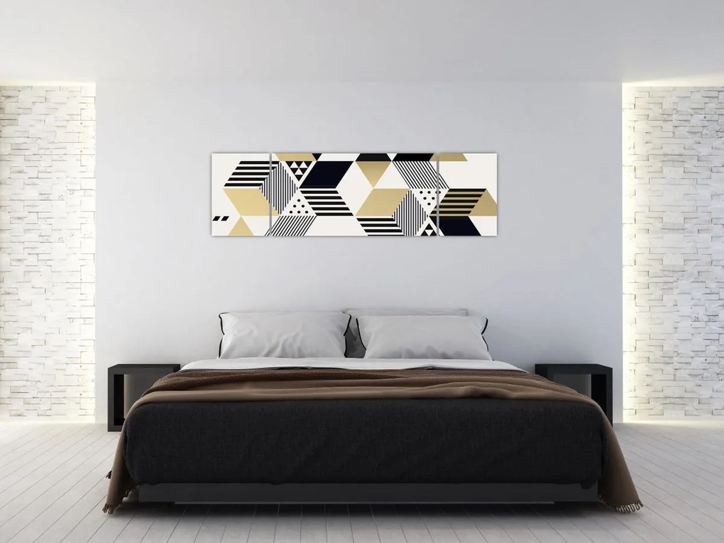 Obraz - Kształty geometryczne N⁰1 (170x50 cm)