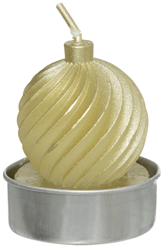 Świeczki tealight w kształcie bombek, 4 sztuki
