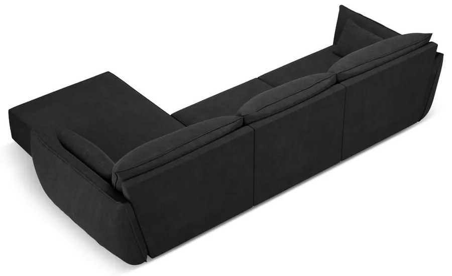 Ciemnoszary narożnik (prawostronny) Vanda – Mazzini Sofas