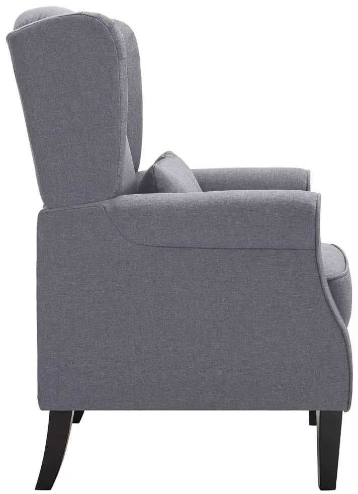 Ciemnoszary fotel uszak K7-K27