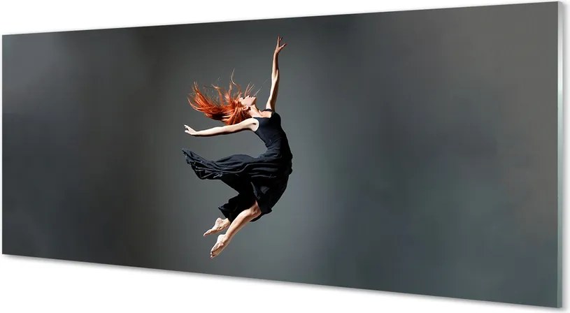 Szklany Panel Elegancja w Czarnej Sukni