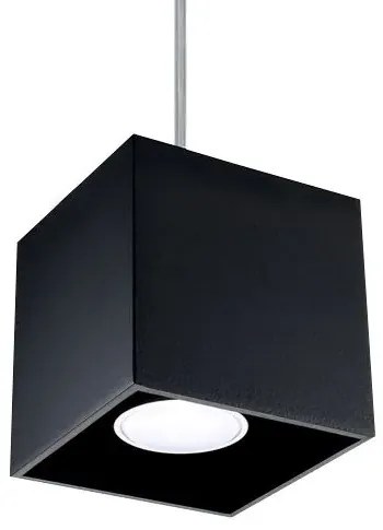 Kwadratowa lampa wisząca E816-Quas - czarny