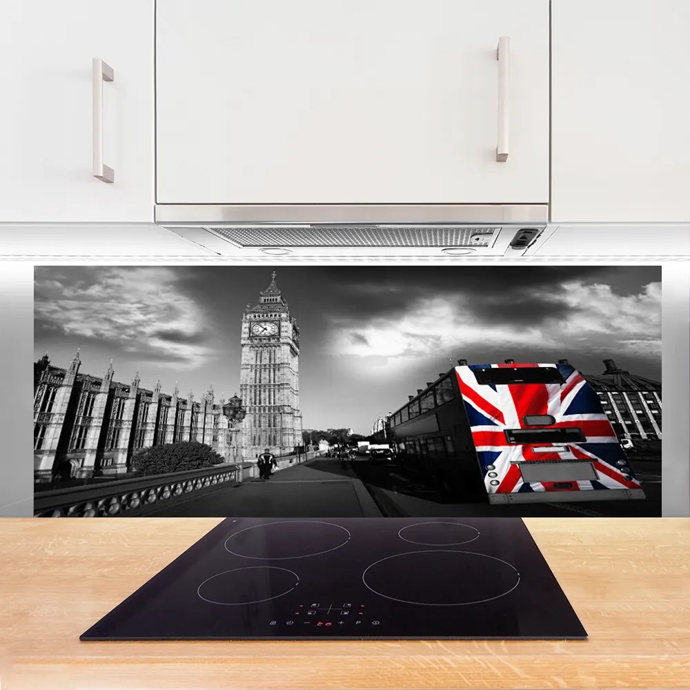 Panel Szklany do Kuchni Architektura Wielkiego Miasta