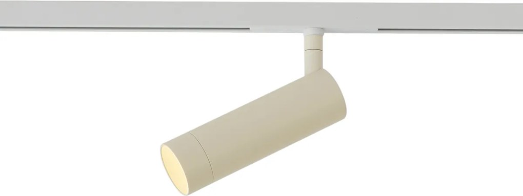 Nowoczesny reflektor beżowy z białym do systemu szynowego 1-fazowego GU10 35mm - Slimline Uzzy