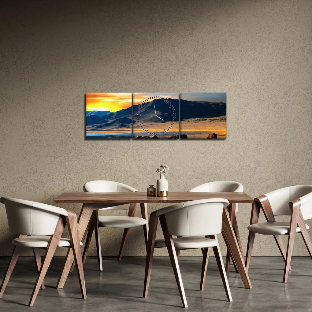 Obraz - Zasilanie (z zegarem) (90x30 cm)