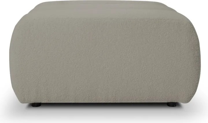 Pufa BALOO w kolorze jasnej szarości w tkaninie LAMBI 11