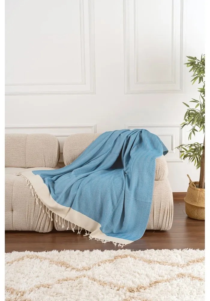 Turkusowy koc 150x200 cm Baliksirti – Mijolnir