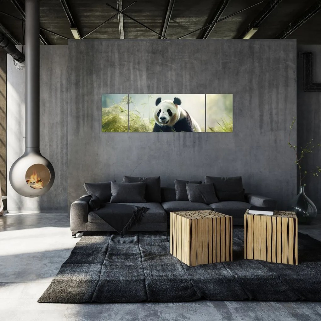 Obraz - Panda (170x50 cm)
